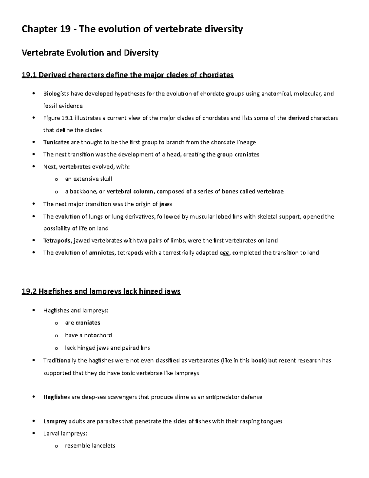 Chapter 19 summary campbell biology concepts and connections