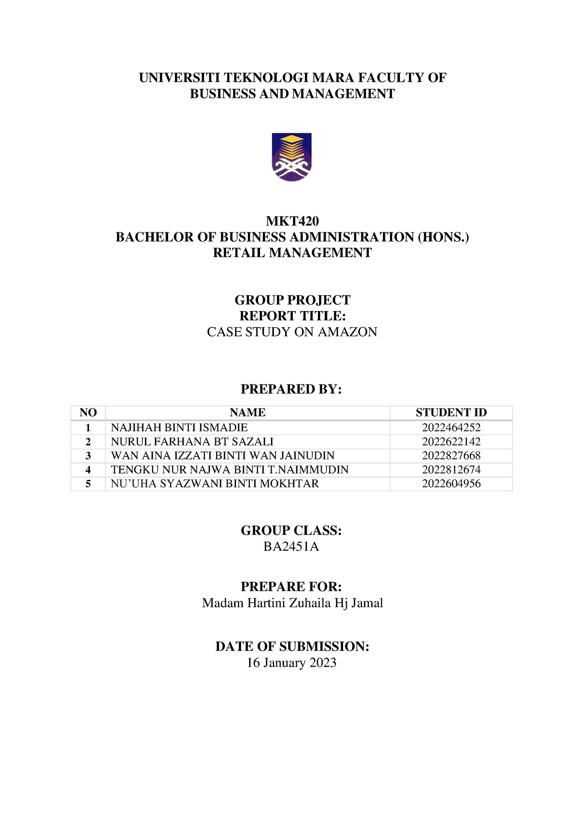 mkt420 group assignment 1