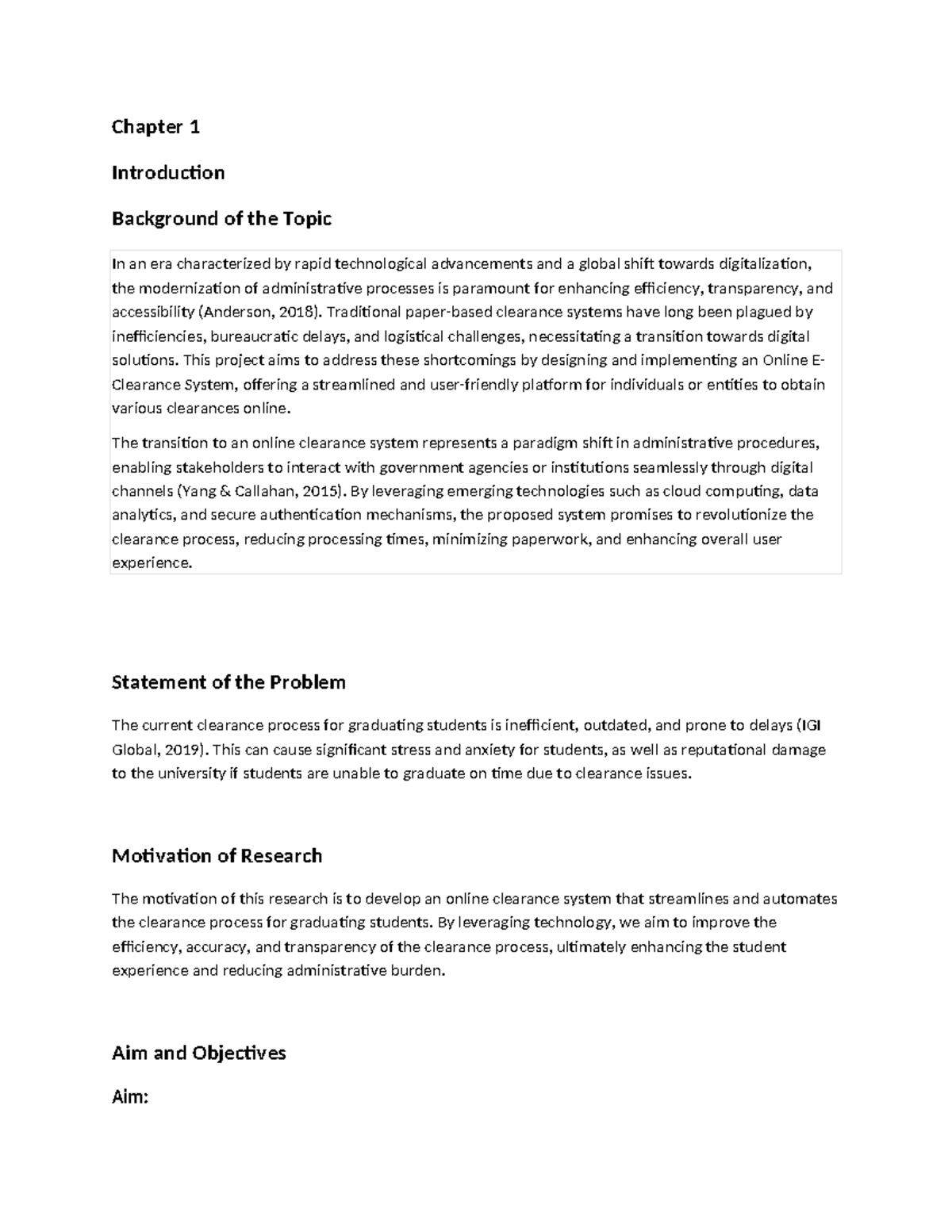Iffhs - lol - Chapter 1 Introduction Background of the Topic In an era ...