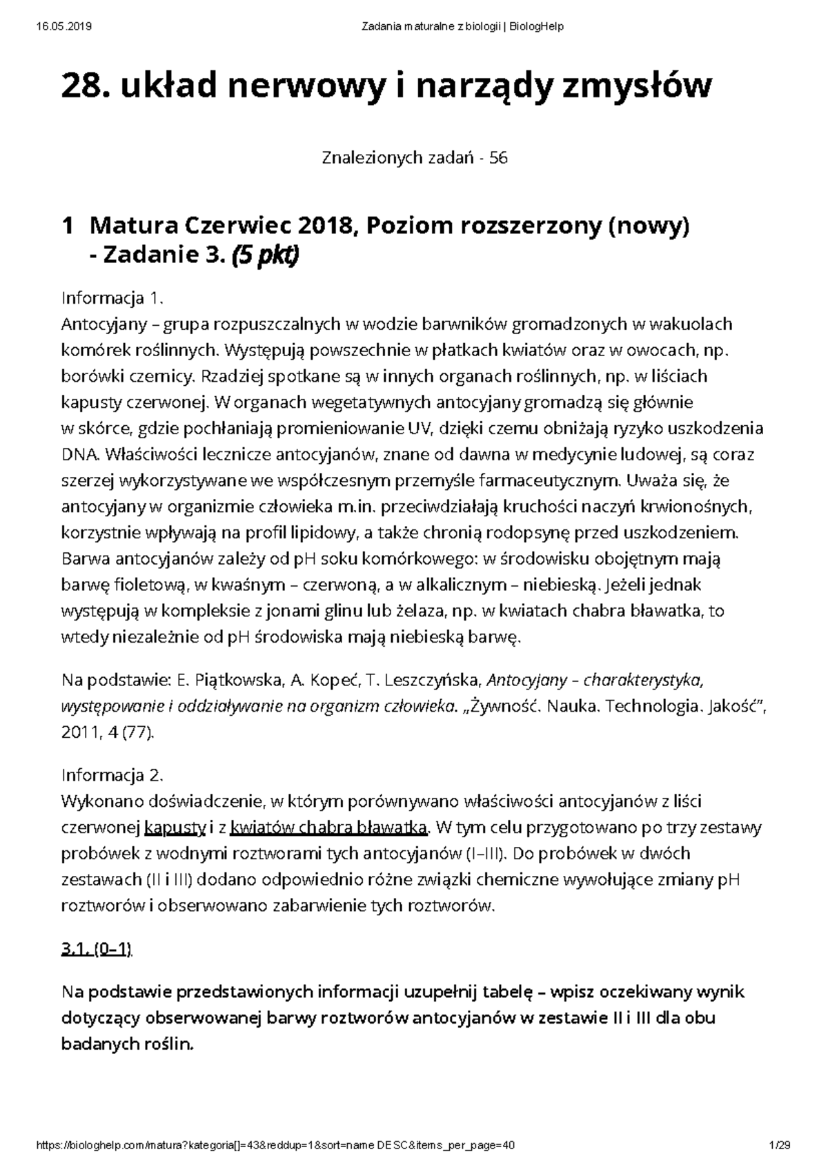 28. układ nerwowy i narządy zmysłów - 28. układ nerwowy i narządy
