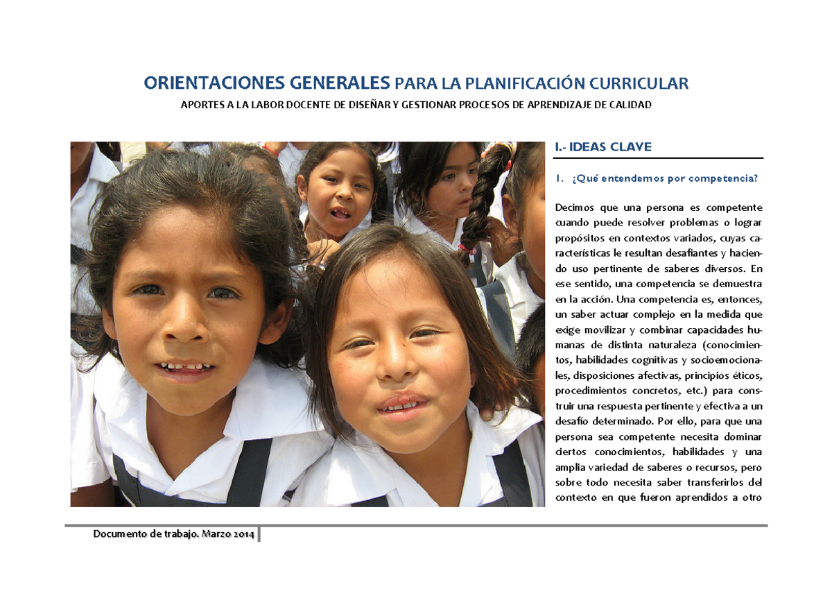 Orientaciones planificación curricular ebr - ORIENTACIONES GENERALES ...