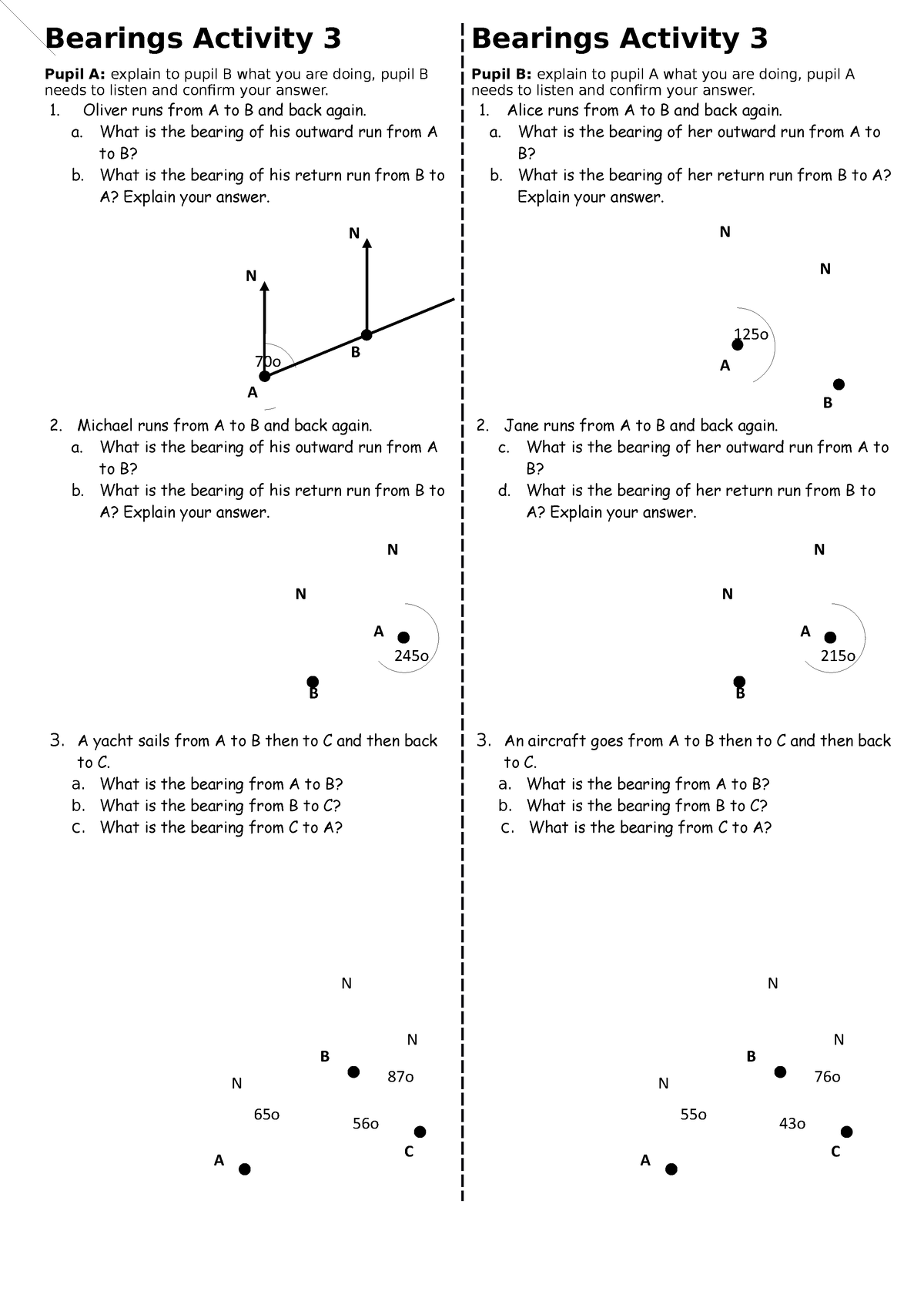 Bearings-Activity-3 - Materials You Could Use For The Classroom - N N A ...