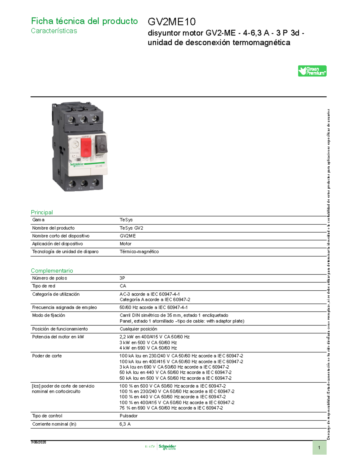 Schneider Electric - TeSys GVAU – spanningsontspanner – 380,400 V AC 50 Hz – GVAU385