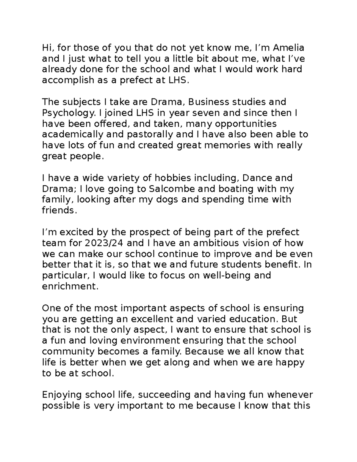 Prefect Video Script - Hi, for those of you that do not yet know me, I ...