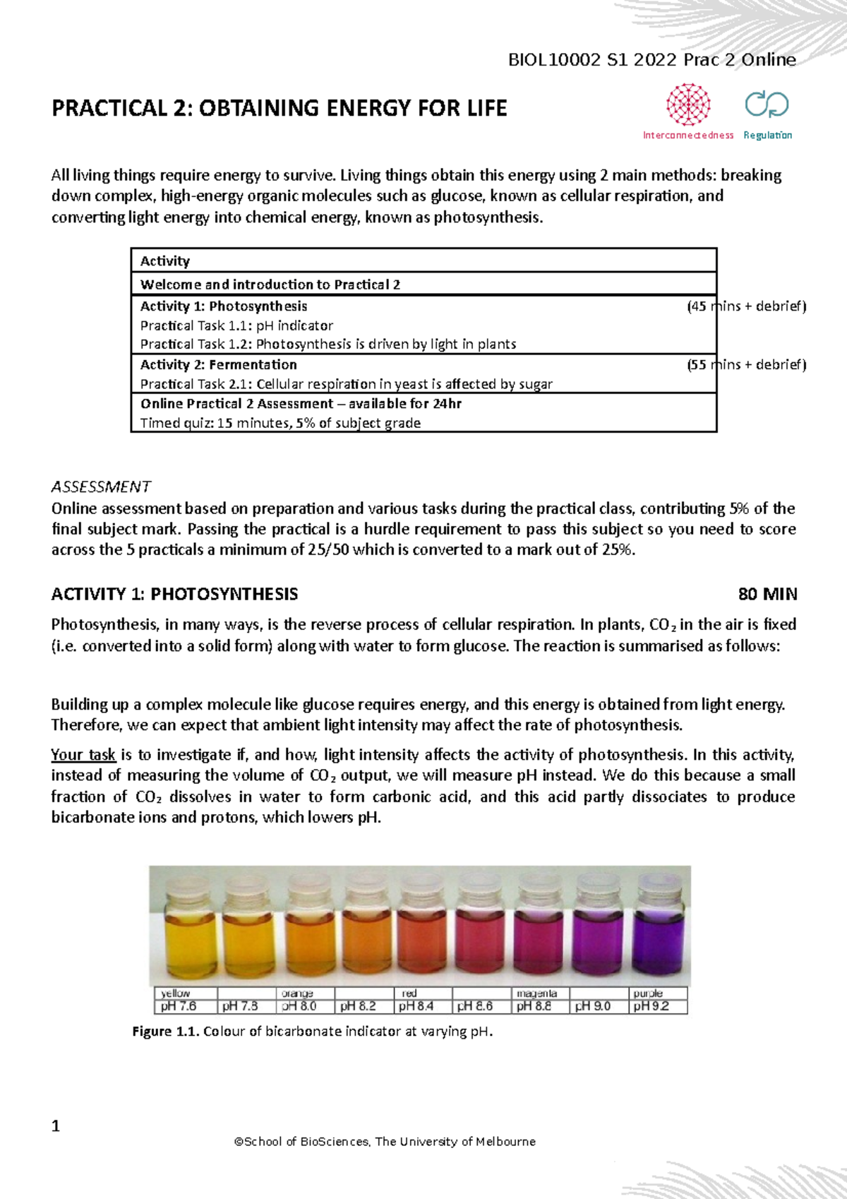 2022 BIOL10002 S1 Prac 2 Notes - Online-1 - PRACTICAL 2: OBTAINING ...