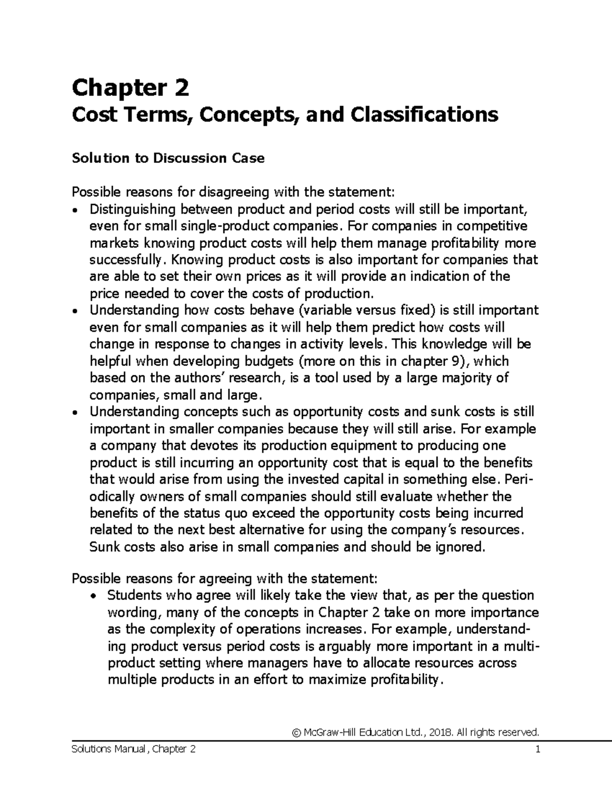 Textbook Ch02 Solutions - © McGraw-Hill Education Ltd., 2018. All ...