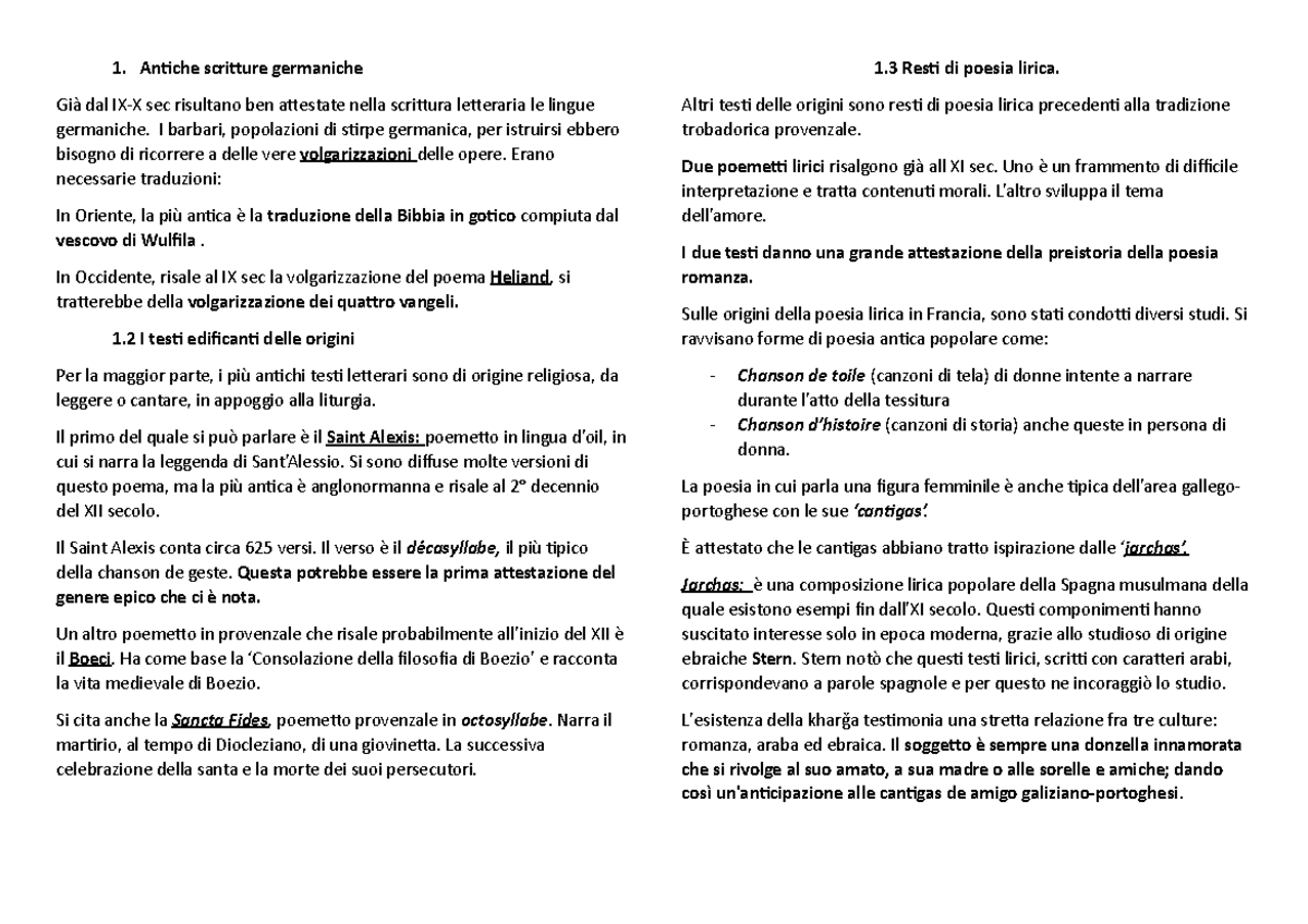 Beltrami Antiche scritture Antiche scritture germaniche Già dal IX