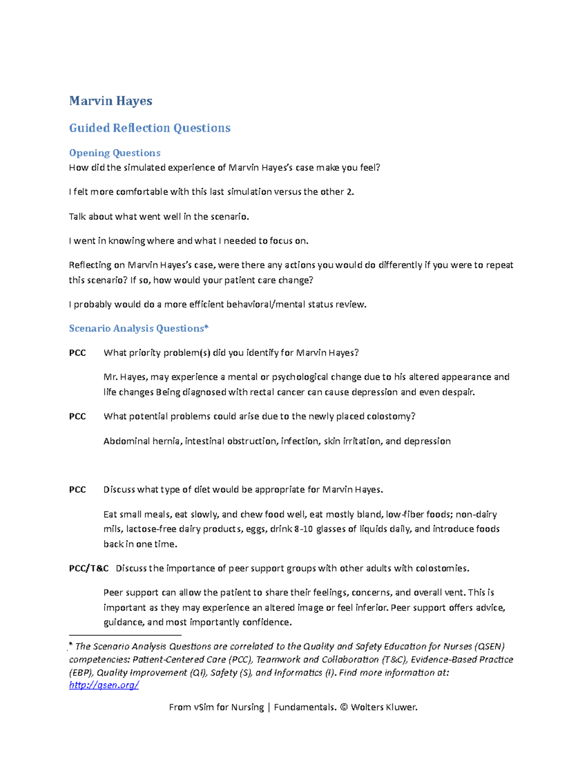 Guided answers marvin hayes - Marvin Hayes Guided Reflection Questions ...