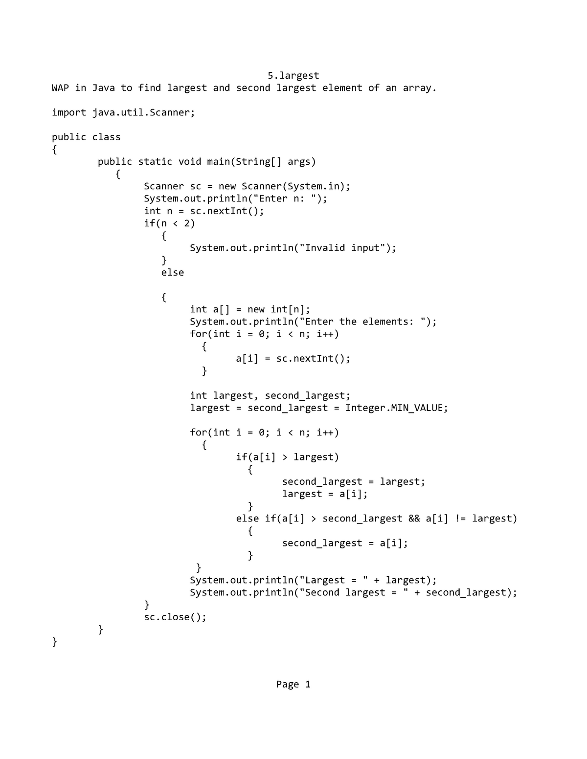 largest-and-second-largest-element-of-an-array-import-java-util