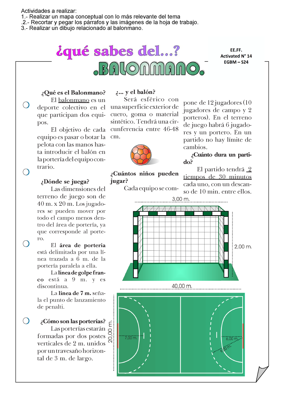 El Balonmano 1 Resumen Lenguaje Verbal ¿qué Es El Balonmano El Balonmano Es Un Deporte 9135