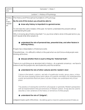 Forensic Lectures - FORENSIC NOTES (1) INTRO TO FORENSIC PSYCHOLOGY ...