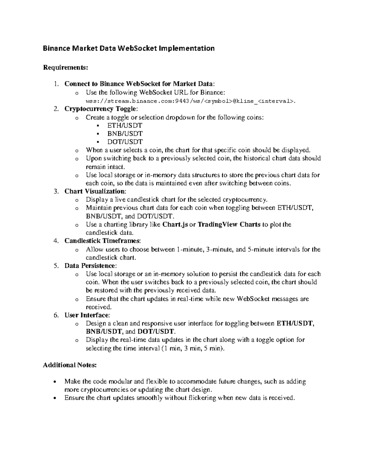 Frontend assignment - Binance Market Data WebSocket Implementation ...