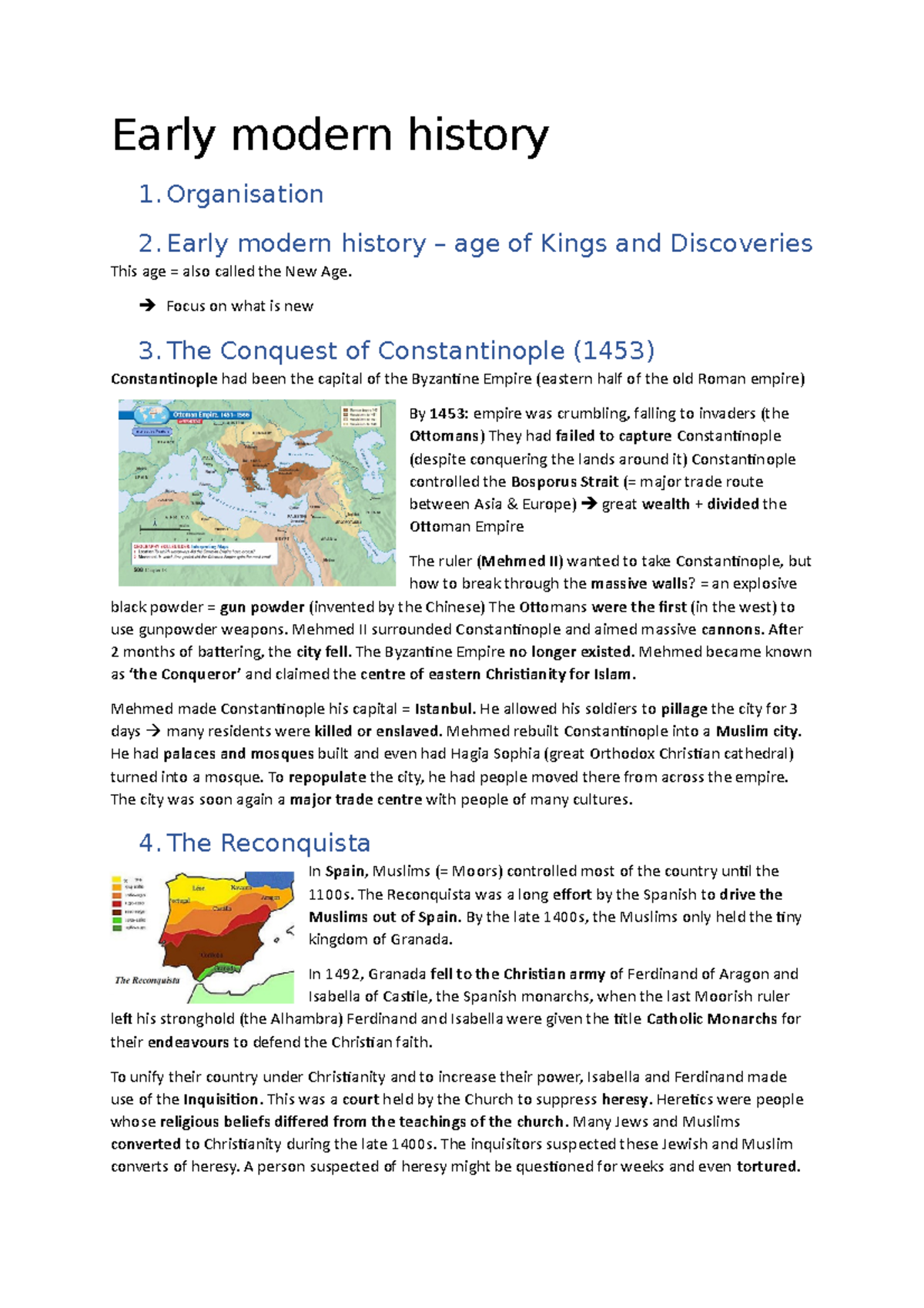 early-modern-history-early-modern-history-1-organisation-2-early