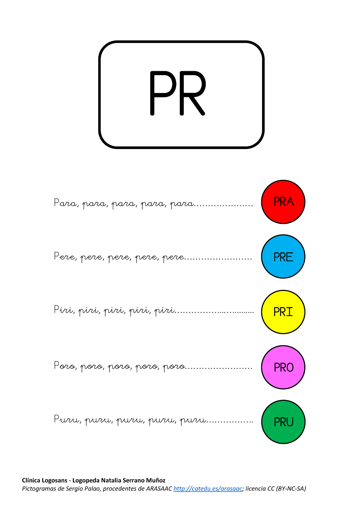 10 Atividades Com Pra Pre Pri Pro Pru Para Imprimir O