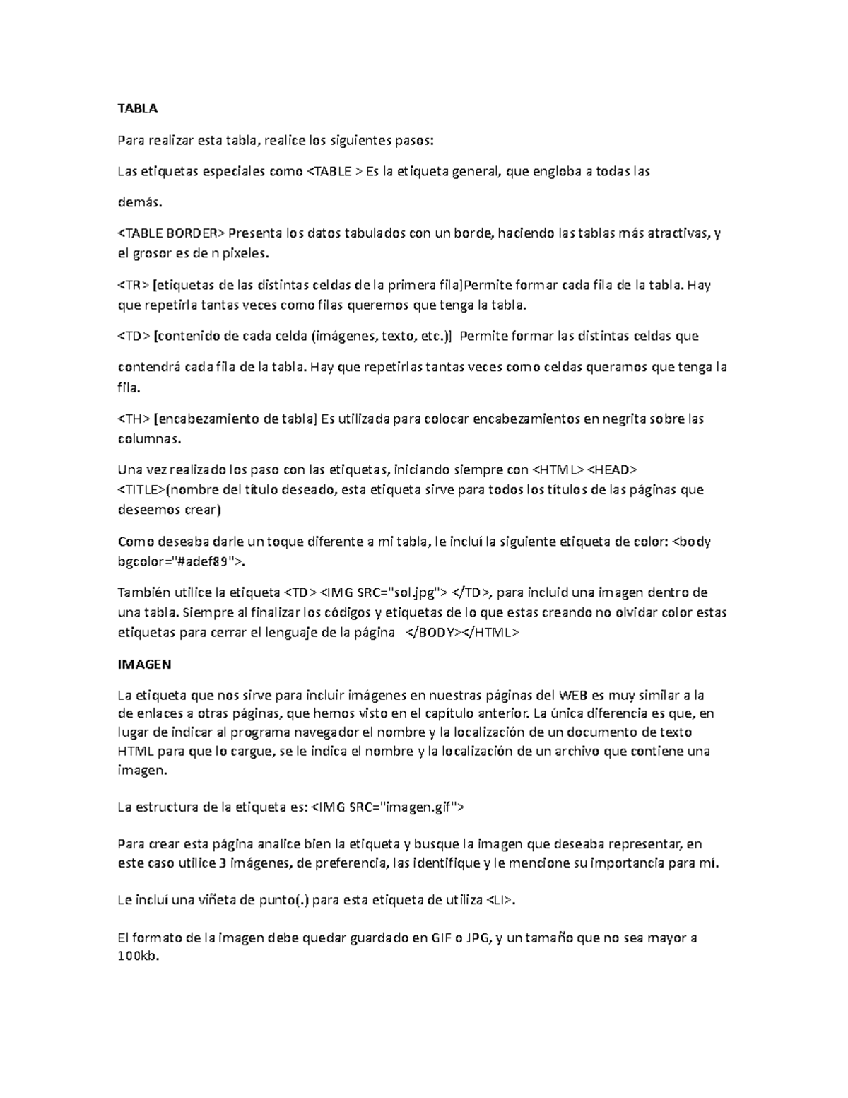 Manual-PASO A PASO PG WEB HTML - TABLA Para realizar esta tabla ...