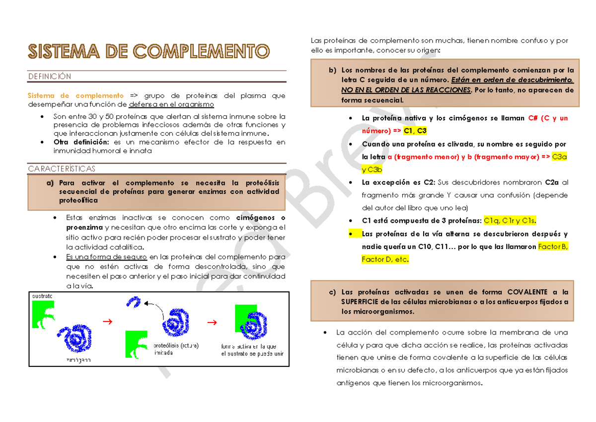 4 Sistema DE Complemento De Antigeno DEFINICI N Sistema De 