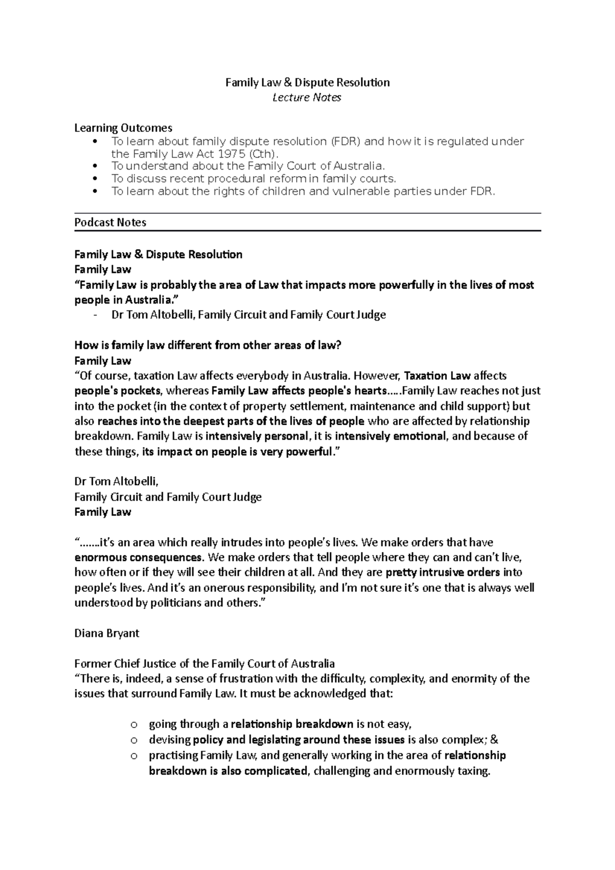 Alternative Dispute Resolution Notes - 200293 - UWS - Studocu