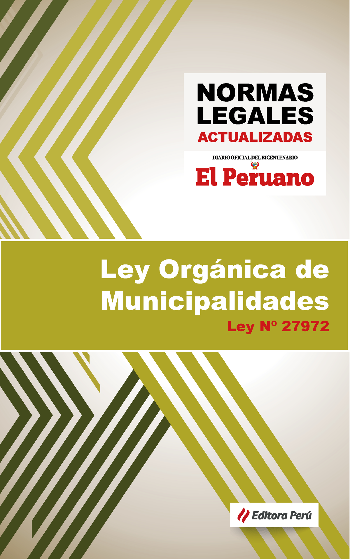 LEY Organica DE Municipalidades - Normas Legales Actualizadas Ley ...