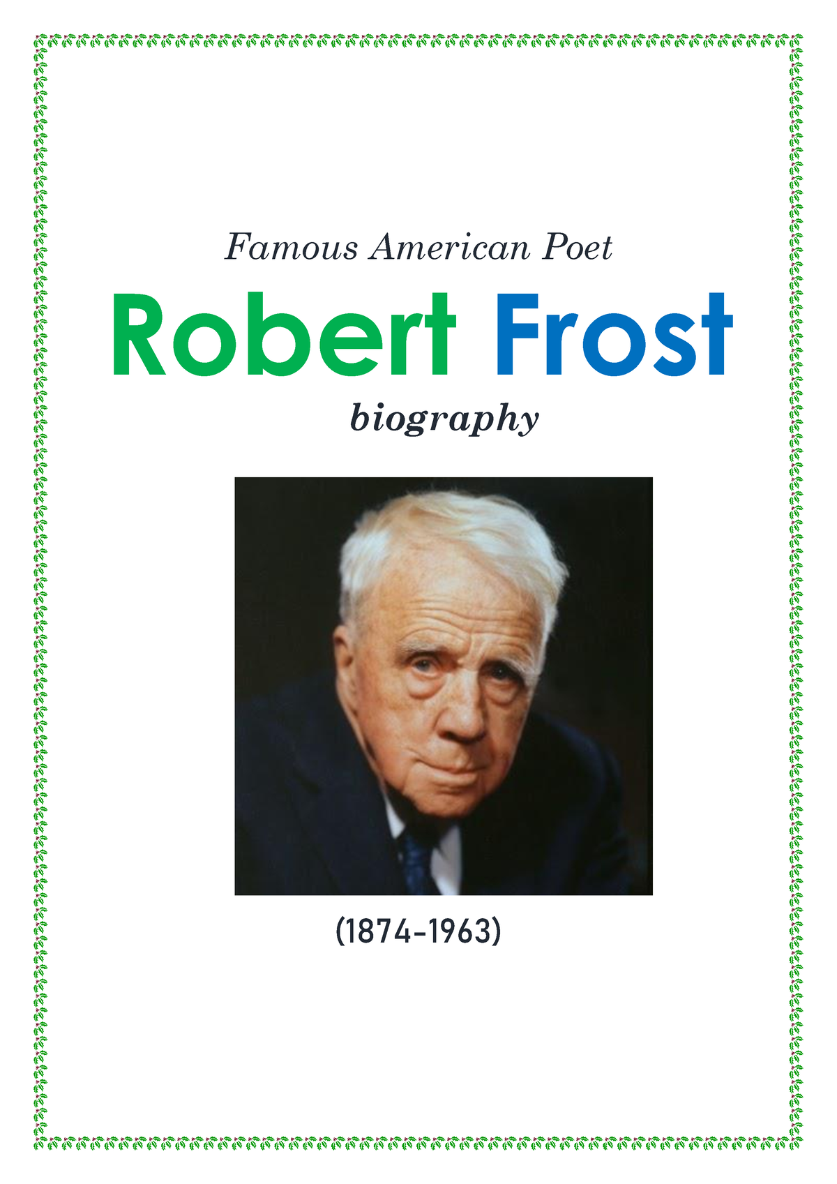 best biography of robert frost