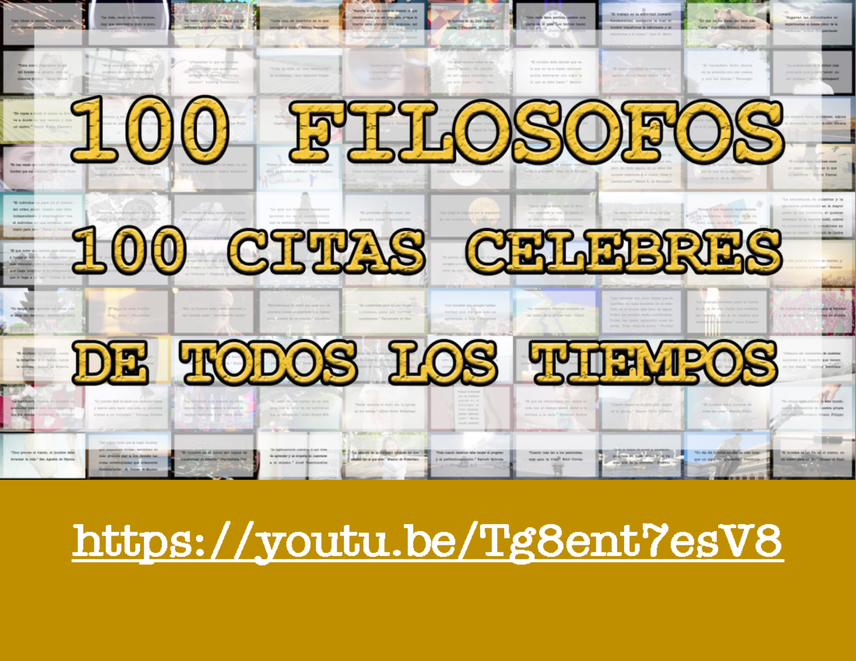 100 Filo Sofos 100 Citas Celebres 1 - Filosofía 1 Psicología - 100 ...