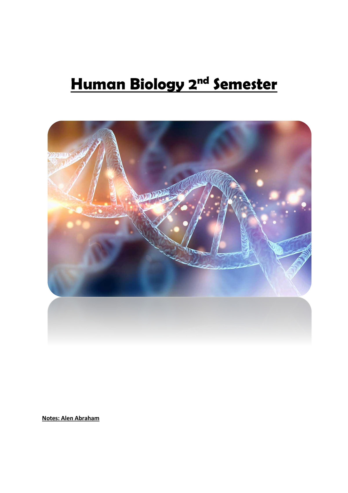 Human Biology Book Pdf - Human Biology 2 Nd Semester Notes: Alen ...