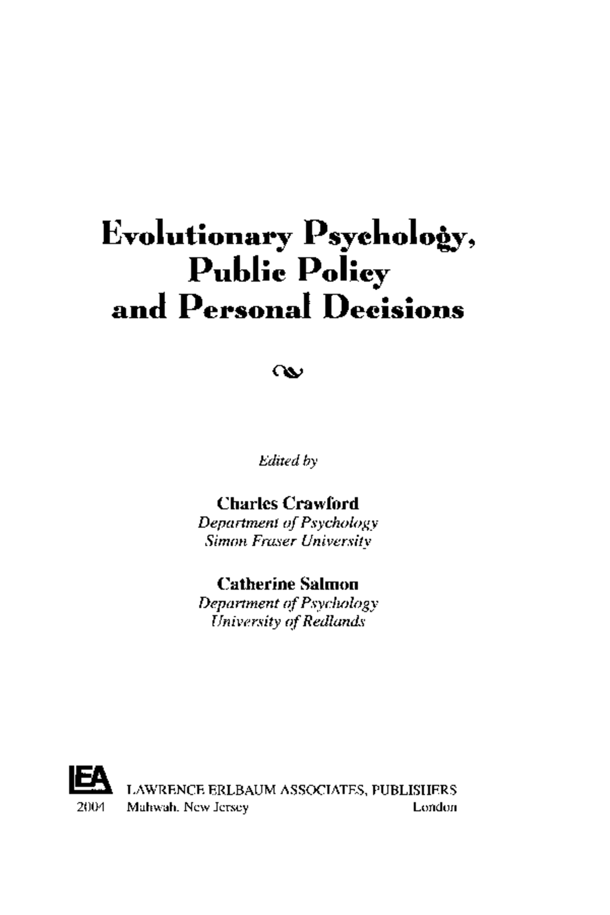 Ketelaar (2004 ) Ancestral Emotions & Current Decision-Evolutionary ...