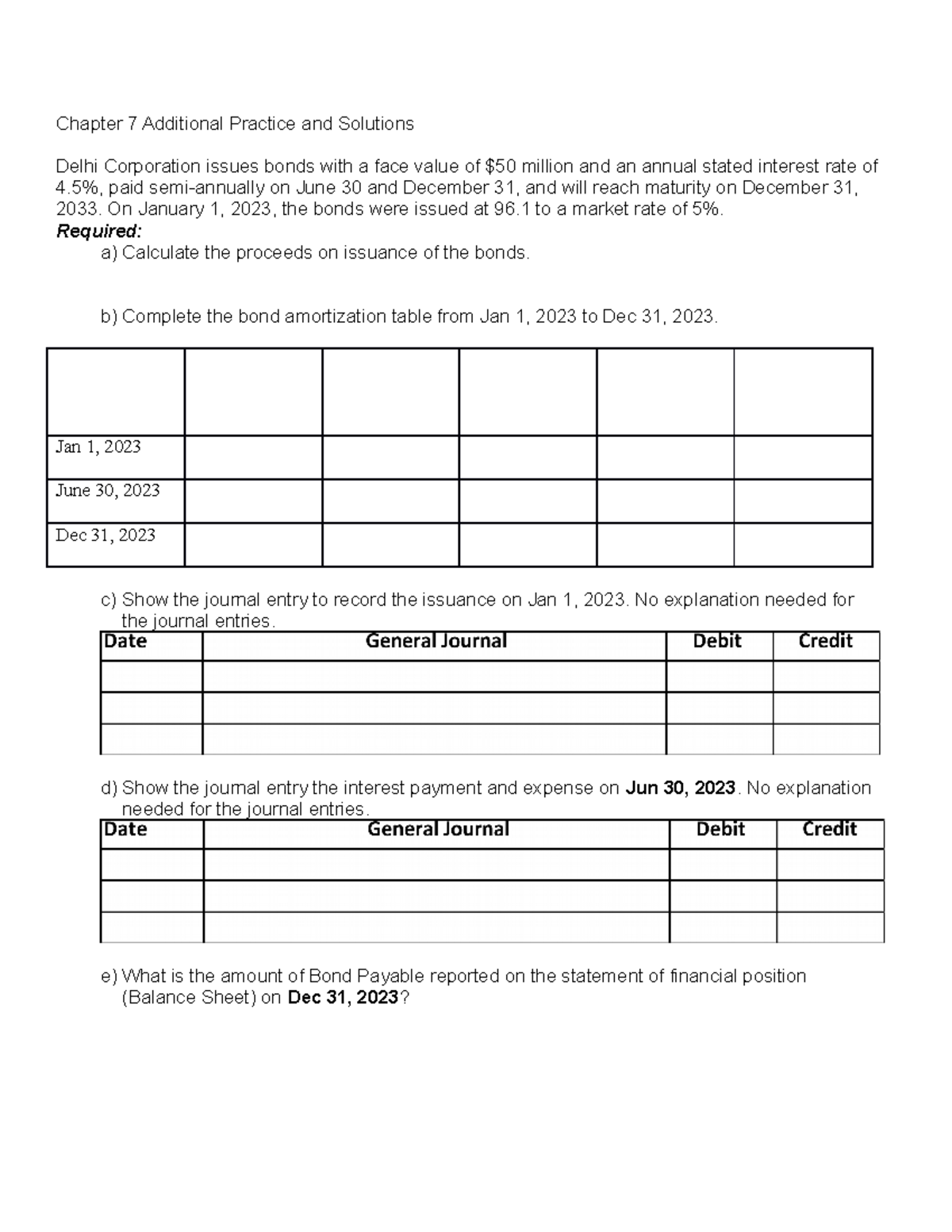 Chapter 7 Additional Practice and Solutions - Chapter 7 Additional ...