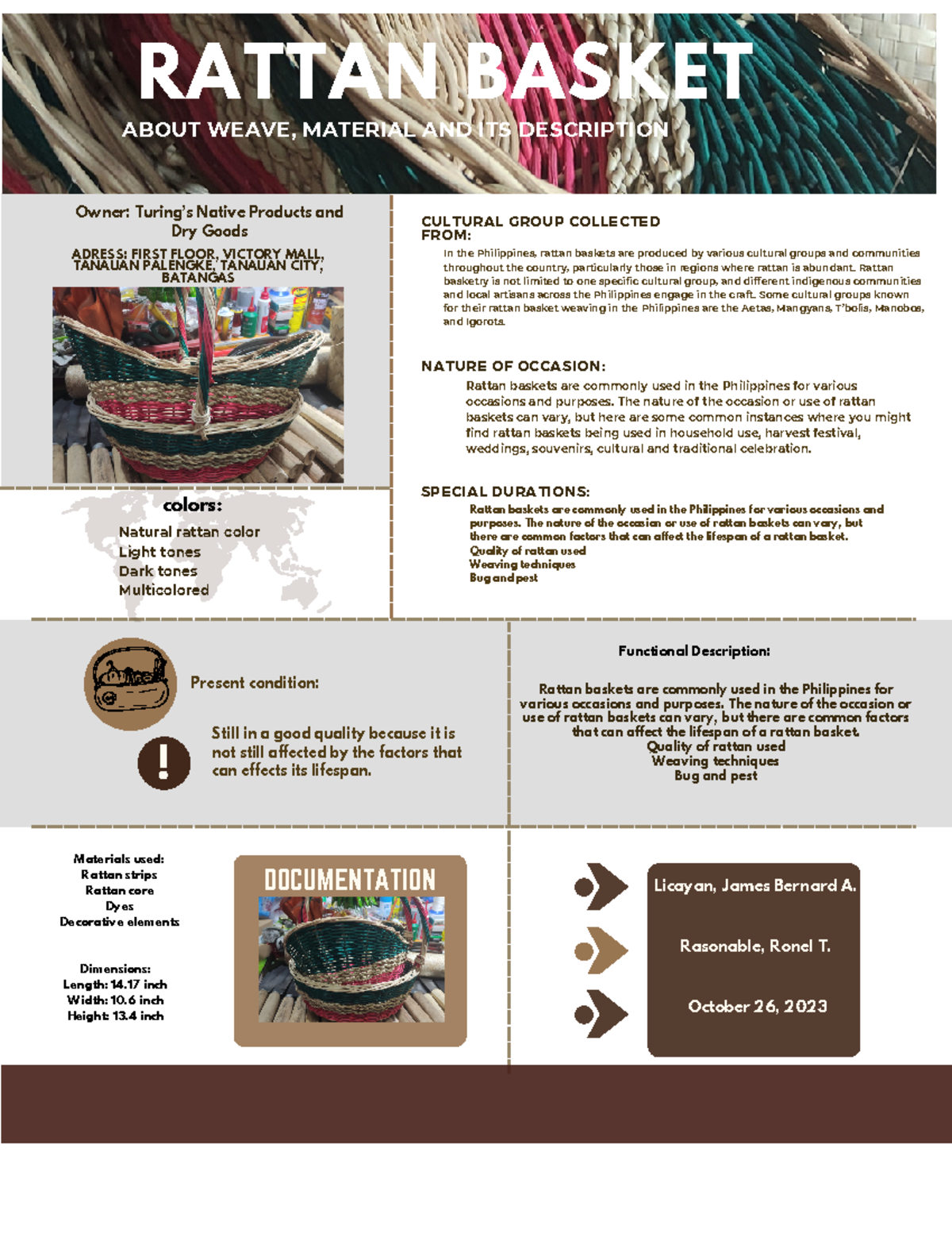 Rattan baskets are commonly used in the Philippines for various ...