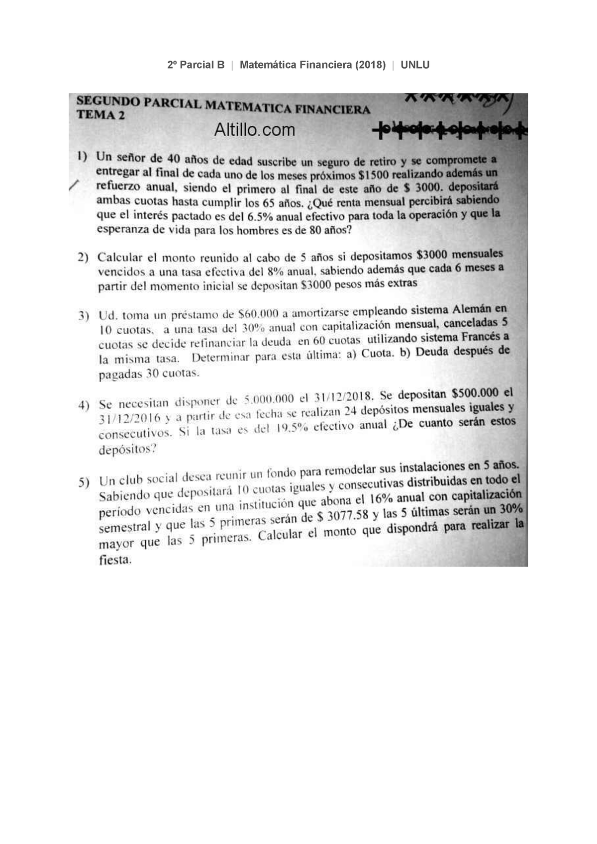 2º Parcial. Modelos - 2º Parcial B | Matemática Financiera (2018 ...