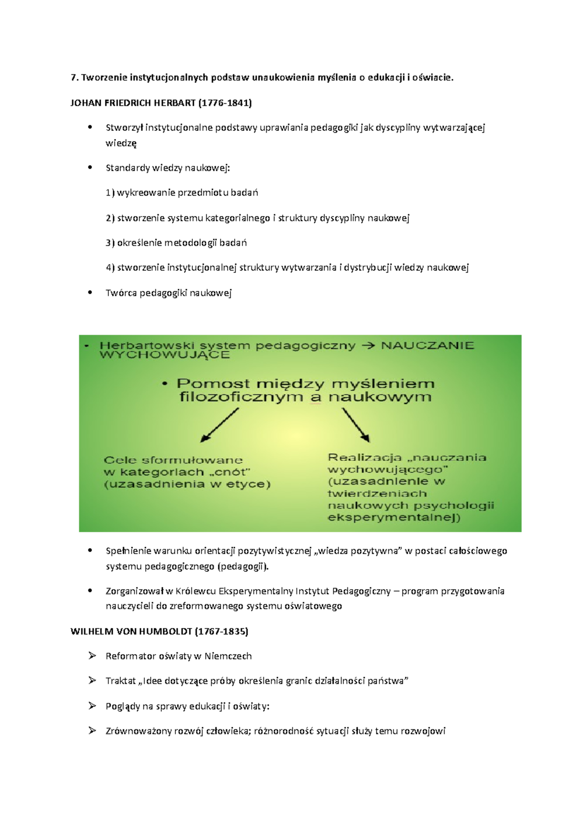 Doktryny Pedagogiczne - Pedagogika Pozytywistyczna - UZ - Studocu