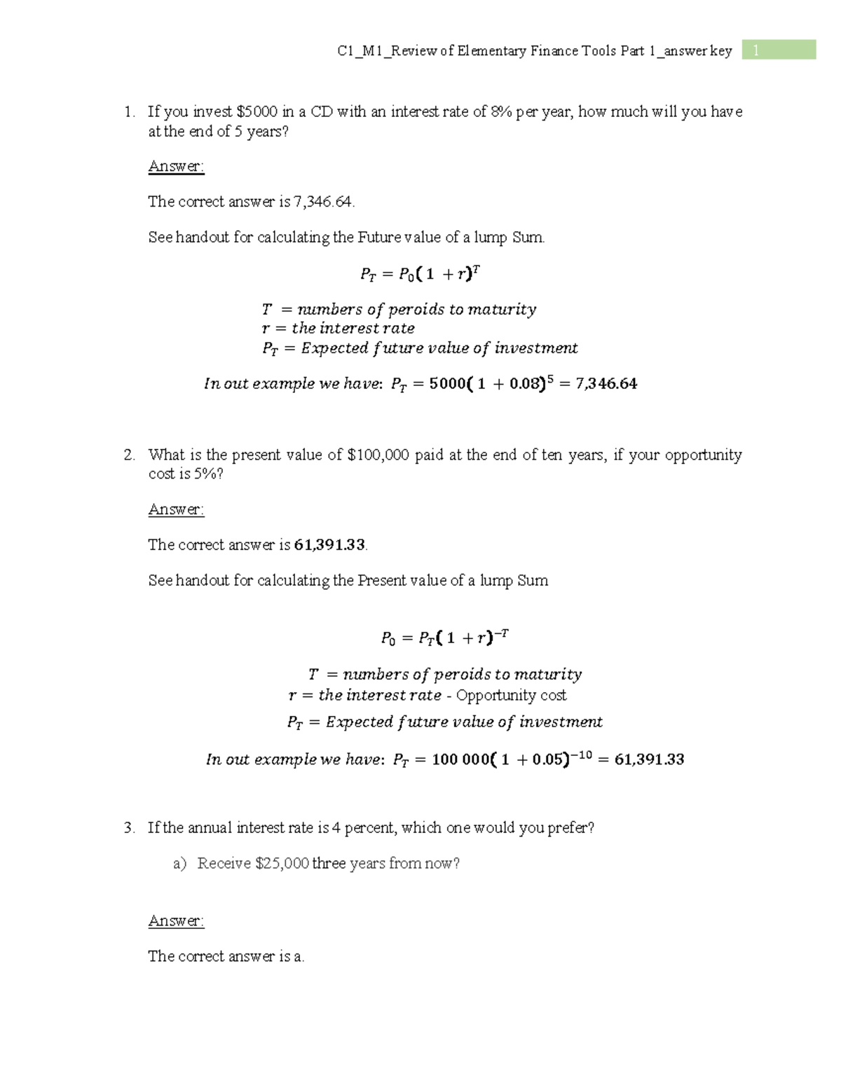 review-of-elementary-finance-tools-part-1-answer-key-c1-m1-review-of
