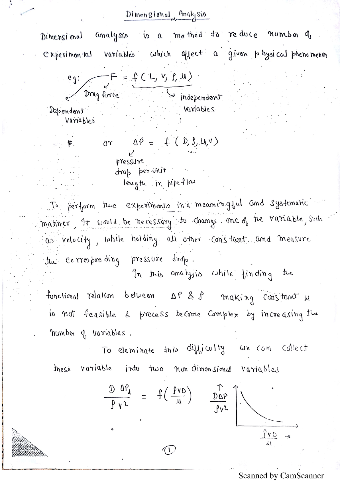 Dimensional Analysis Notes @ Fluid Mechanics - B Tech Mechanical - Studocu