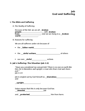 Bible 105 Notes Chapter 1 - Introduction to the Old Testament The Story ...