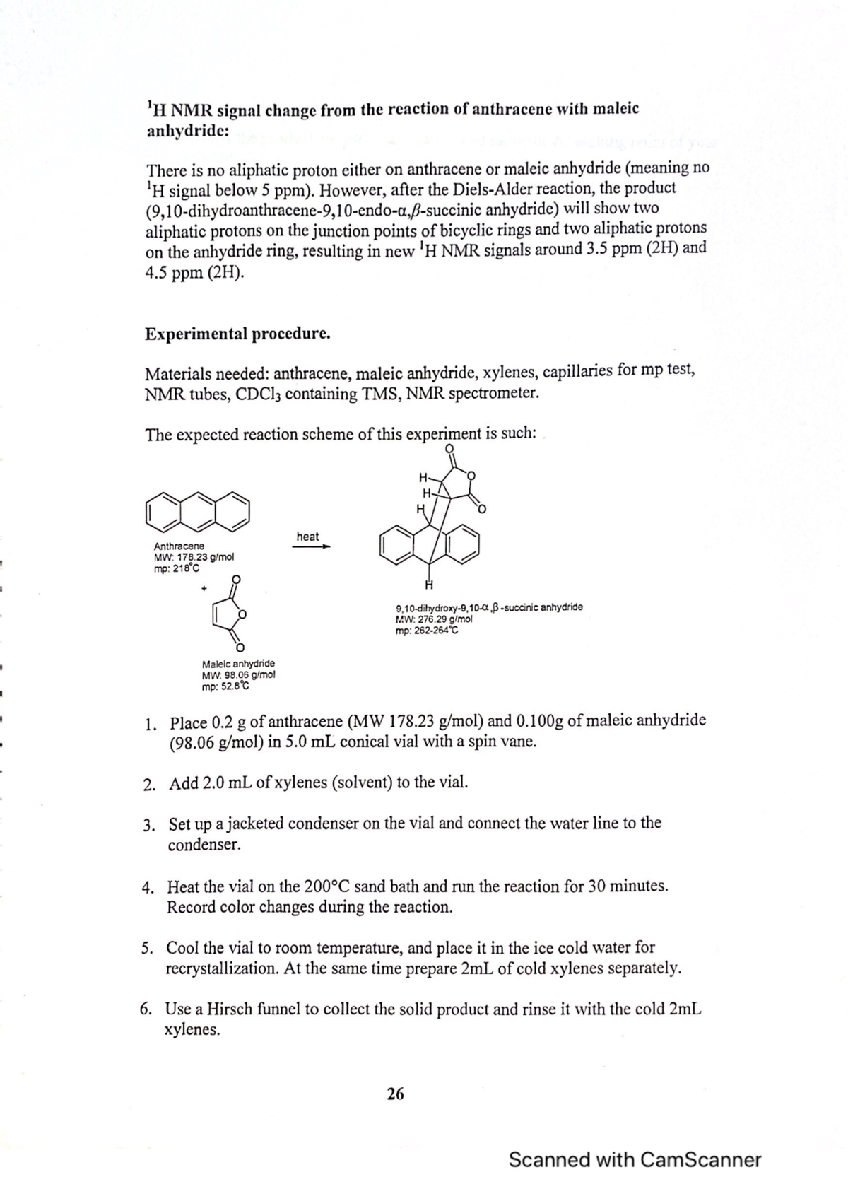 experiment 2.3 chemistry