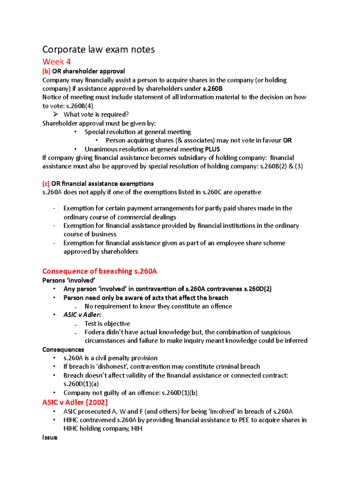 corporate-law-exam-notes-2-corporate-law-exam-notes-week-4-b-or