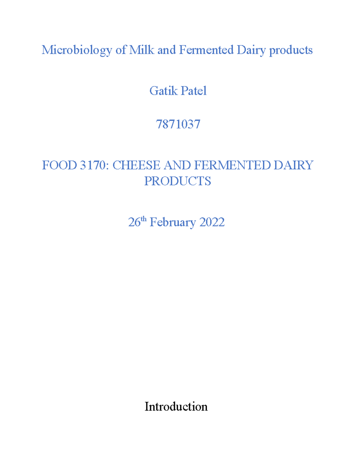 Microbiology Of Milk And Fermented Dairy Products - Mesophilic Aerobic ...