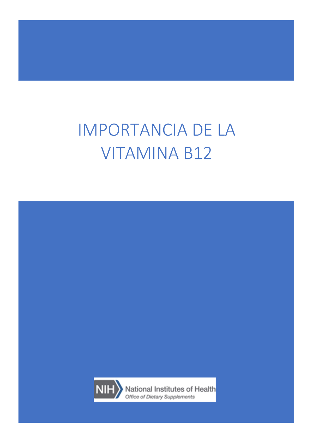 Vitamina B12 - IMPORTANCIA DE LA VITAMINA B Vitamina B- La Vitamina B ...