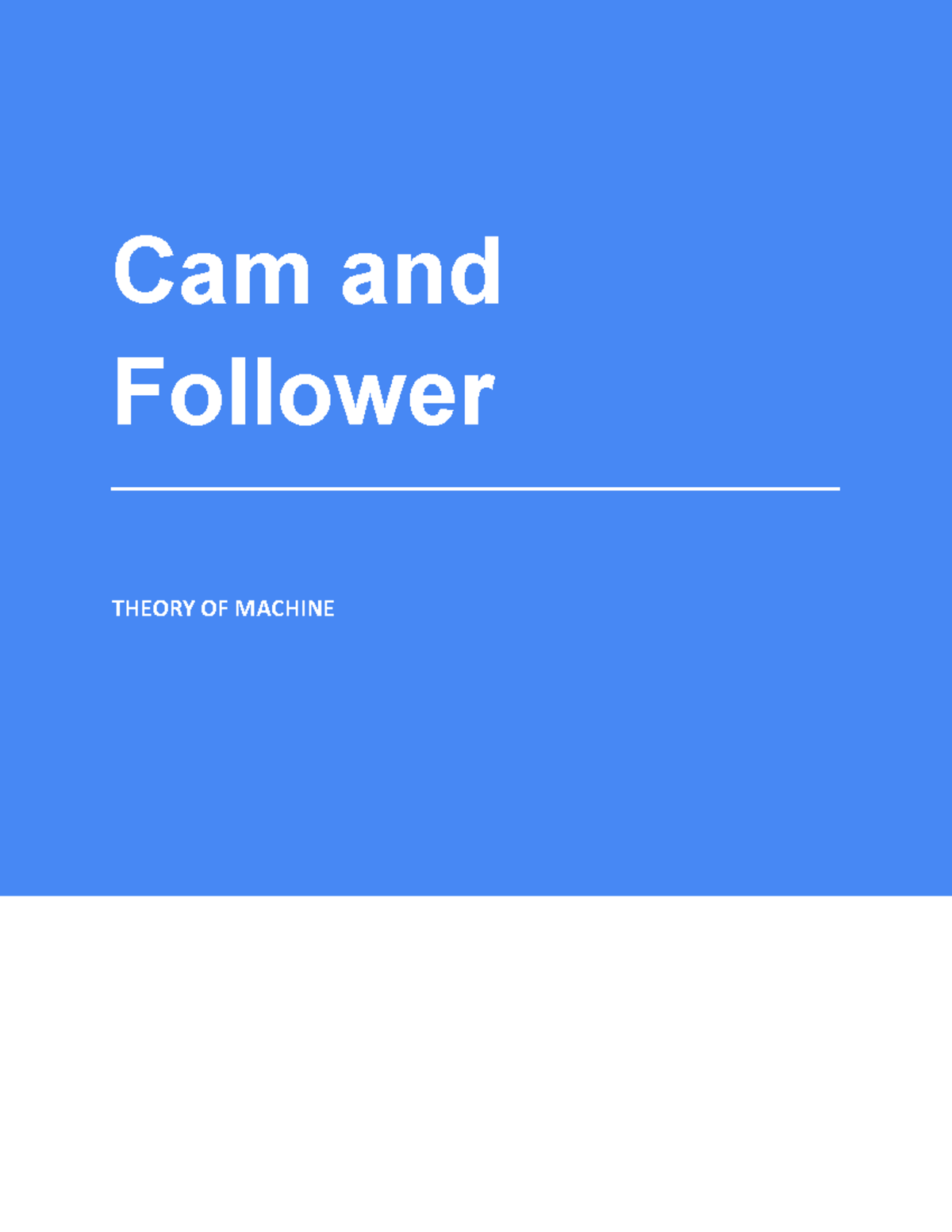 Cam and Follower Study Notes Copyright © 20142020 TestBook Edu