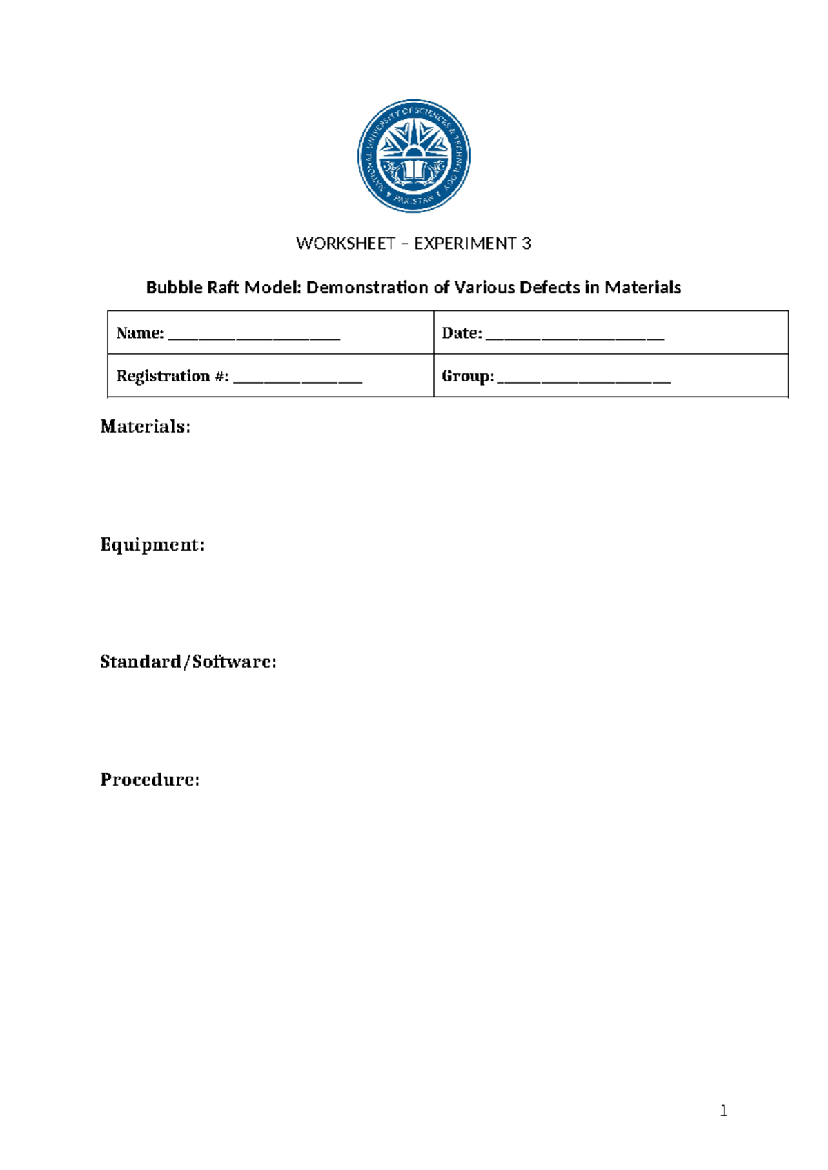 3 Experiment - WORKSHEET – EXPERIMENT 3 Bubble Raft Model ...