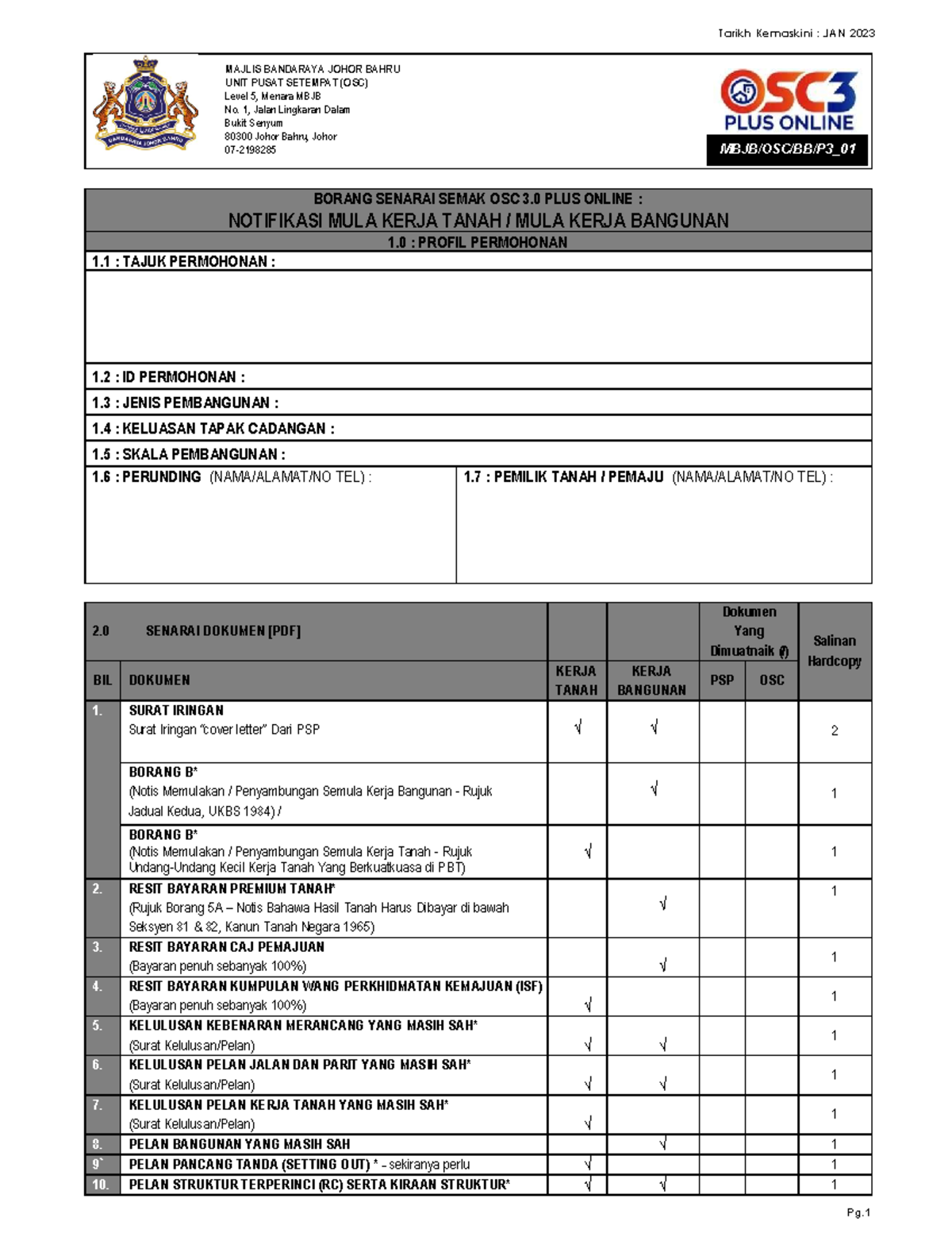 MULA Kerja Tanah E2 - Pg. 1 2 SENARAI DOKUMEN [PDF] Dokumen Yang ...