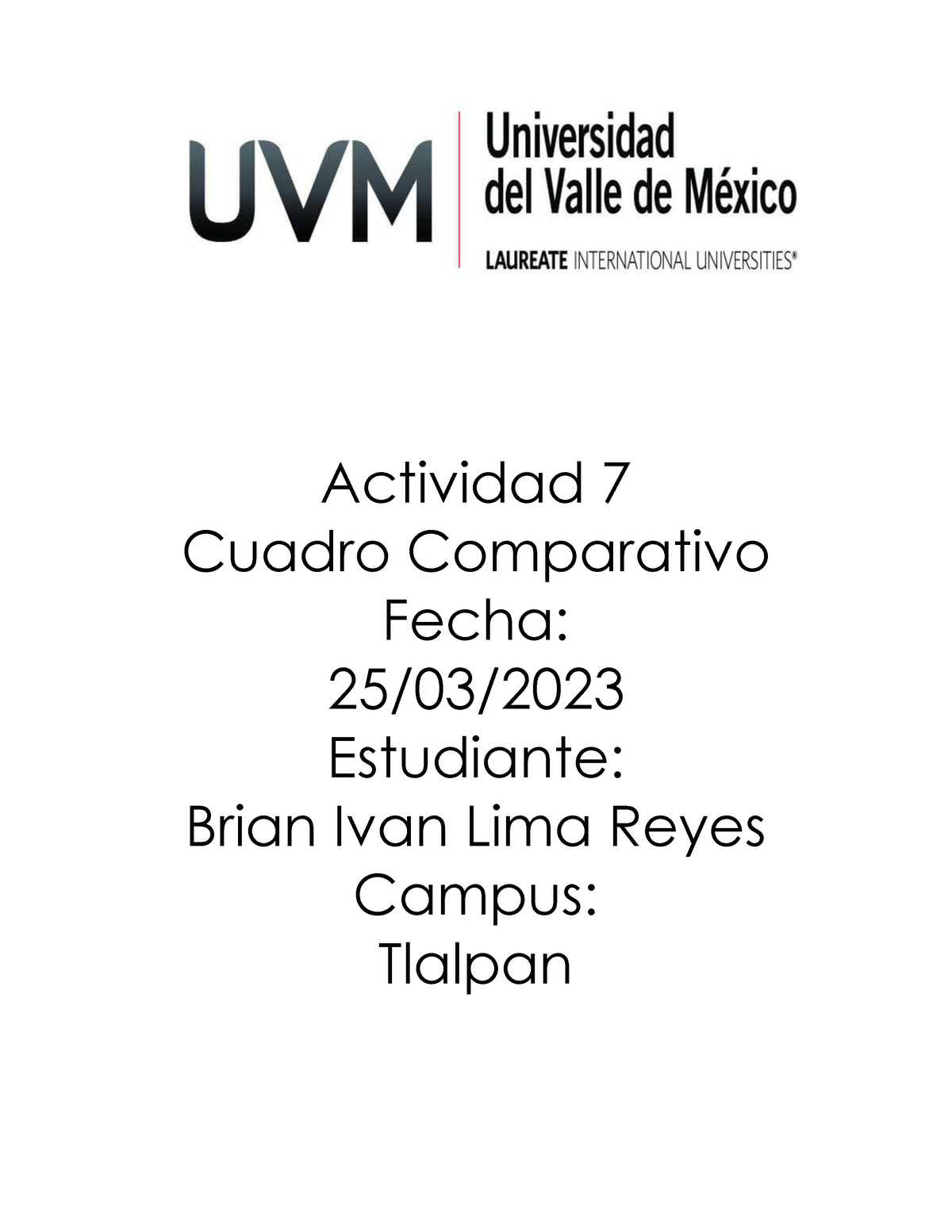 Act-#7BILR - Actividad - Actividad 7 Cuadro Comparativo Fecha: 25/03 ...