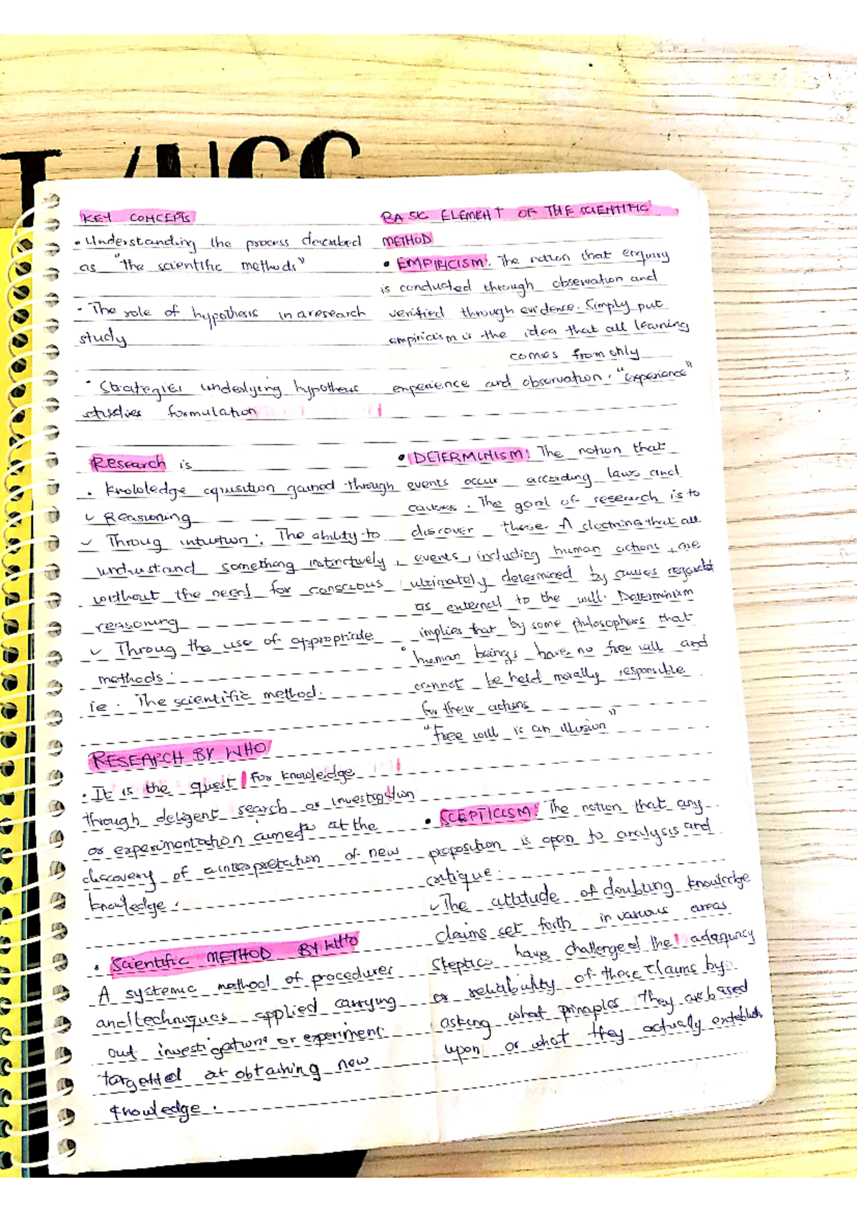 Research method note - UCC - Studocu