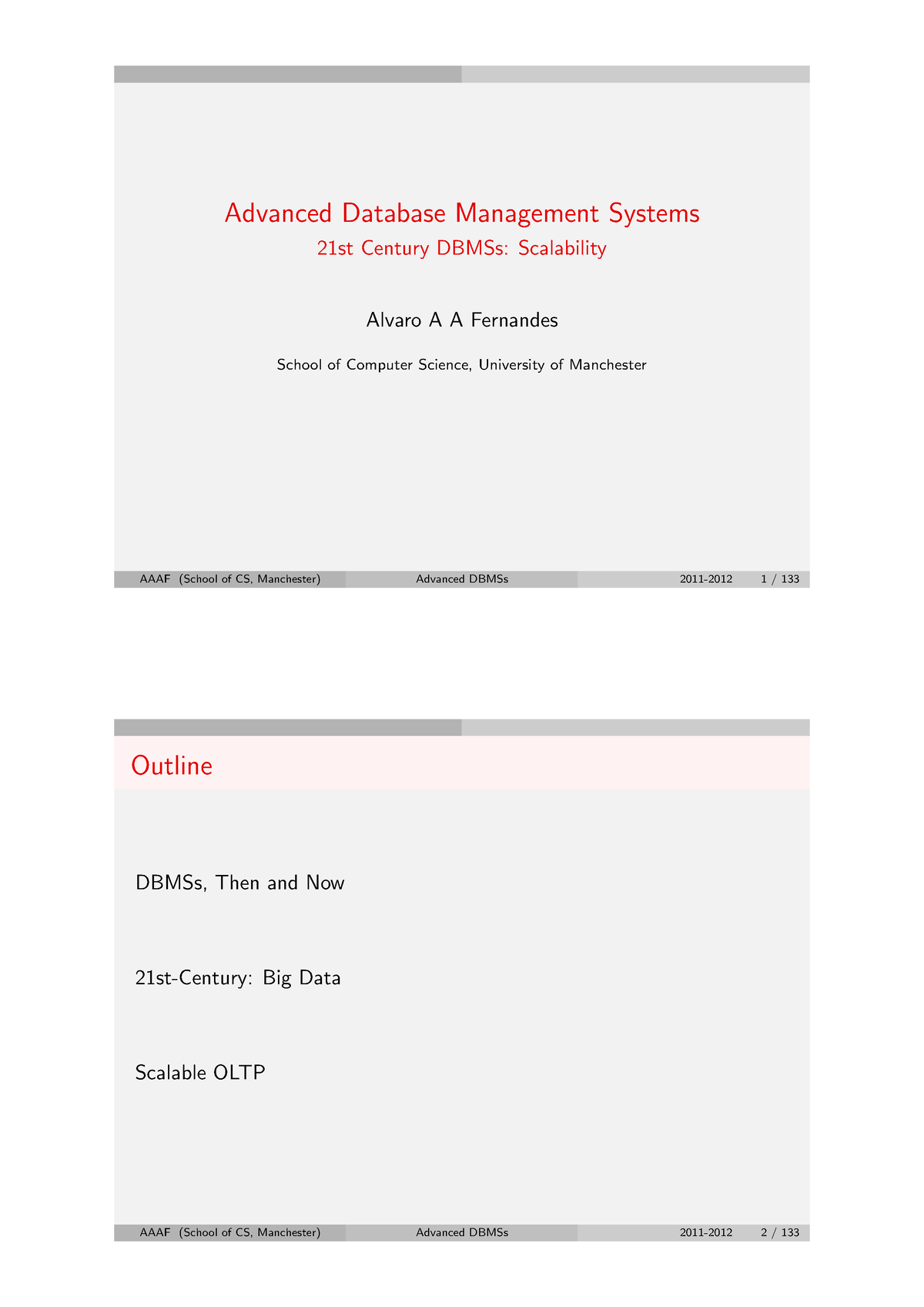 Week 4 Advanced Database Management Systems - Advanced Database ...