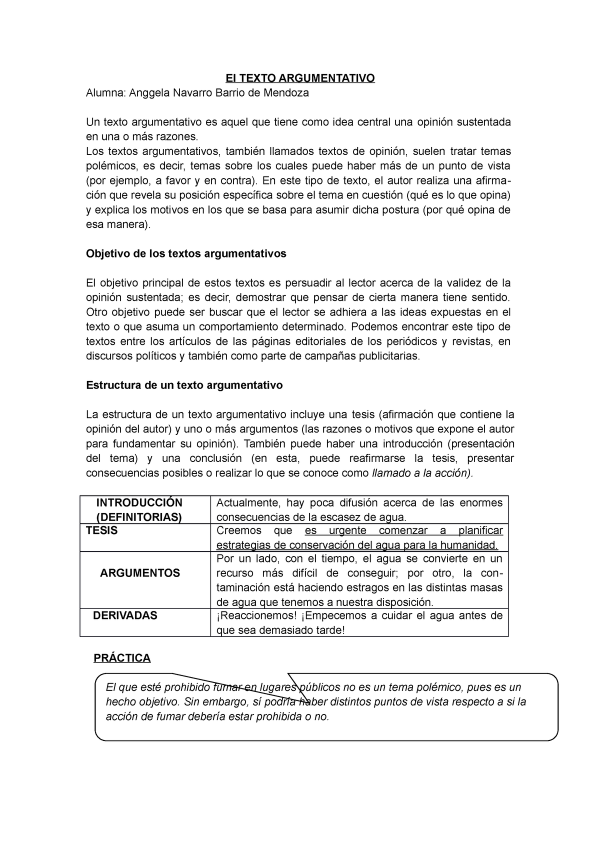 EL Texto Argumentativo Anggela Navarro El TEXTO ARGUMENTATIVO Alumna   Thumb 1200 1698 