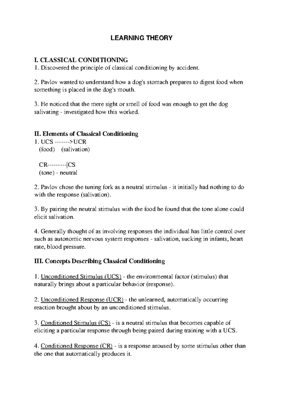 Learning Theory lecture notes - LEARNING THEORY I. CLASSICAL ...