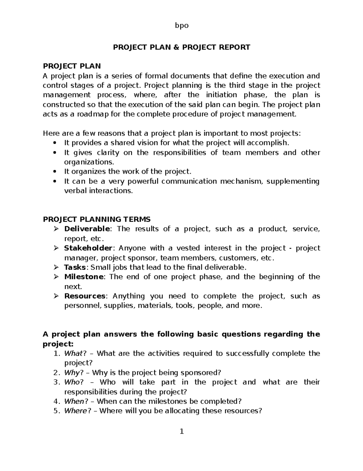 3 - project planning - Summary Petunjuk Cara Distribusi Obat yang Baik ...