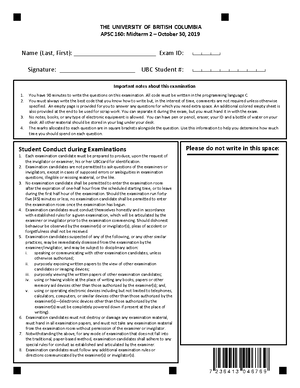 Midterm 2 8 March 2019, answers