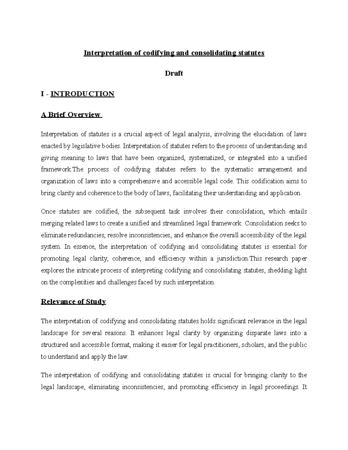 Draft IOS Anjana - Assignment - Interpretation of codifying and ...