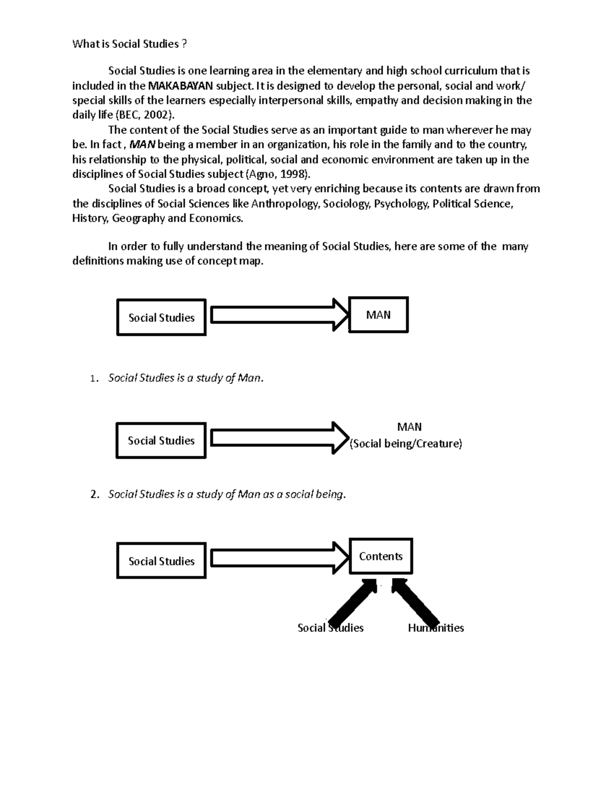 Study Guide In Module 1 What Is Social Studies Teaching Approaches In Study Guide In Module 1 What Is Social Studies Teaching Approaches In