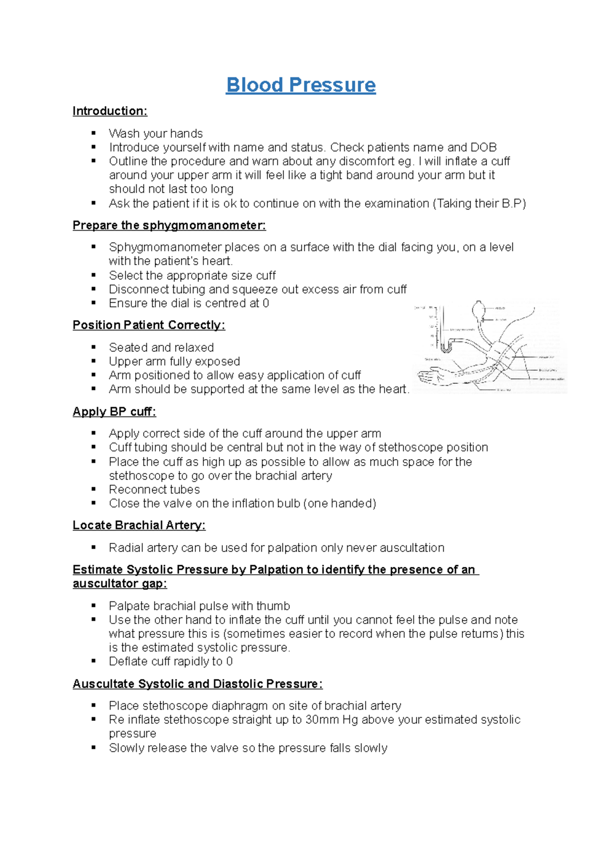 blood-pressure-check-patients-name-and-dob-outline-the-procedure-and-warn-about-any-discomfort